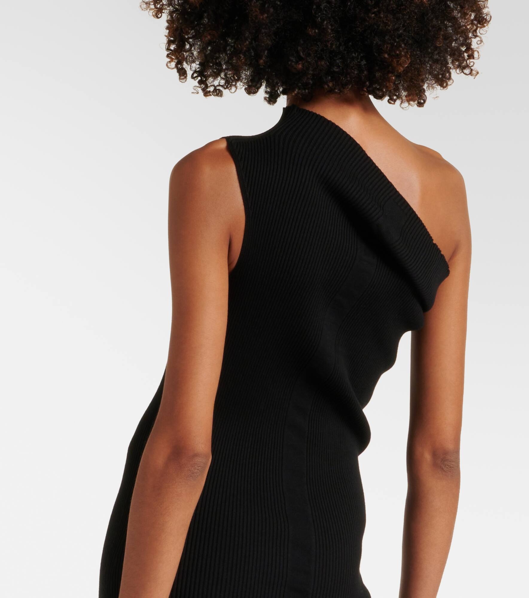 One-shoulder jersey maxi dress - 5