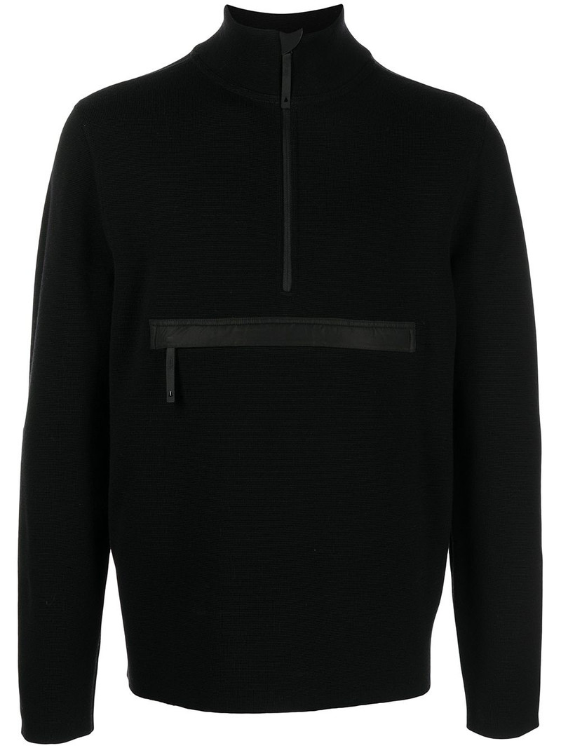 half-zip roll neck sweater 1