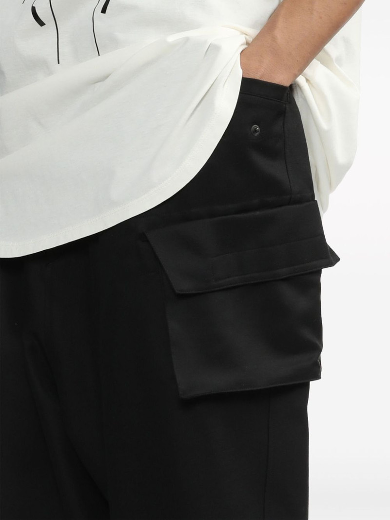 drop-crotch drawstring cargo trousers 5