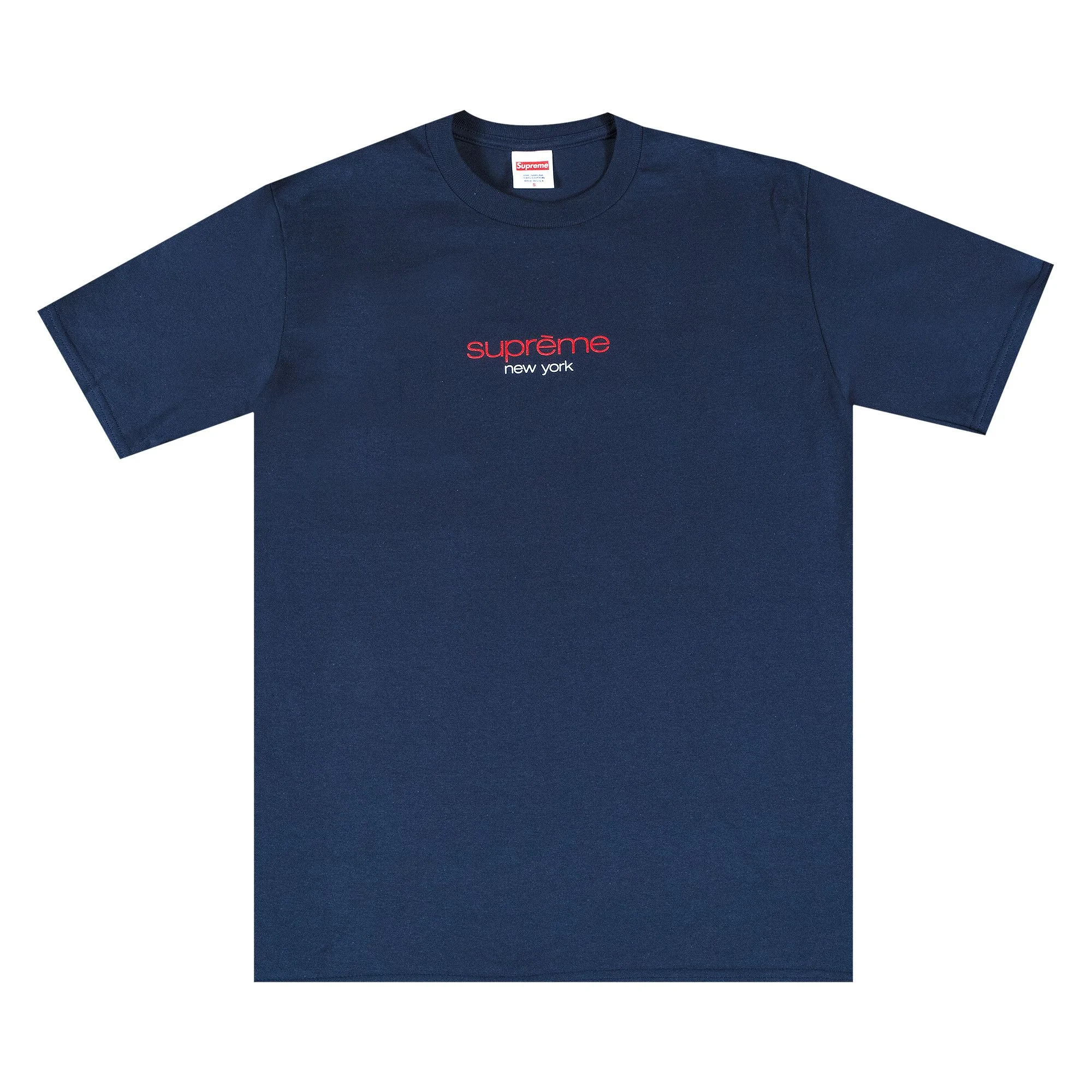 Supreme Classic Logo Tee 'Navy' - 1