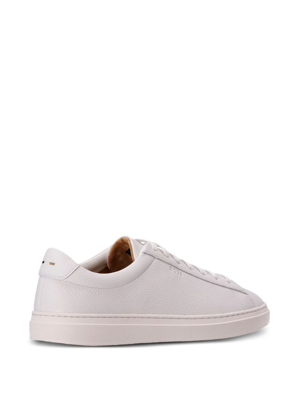 leather lace-up sneakers - 3