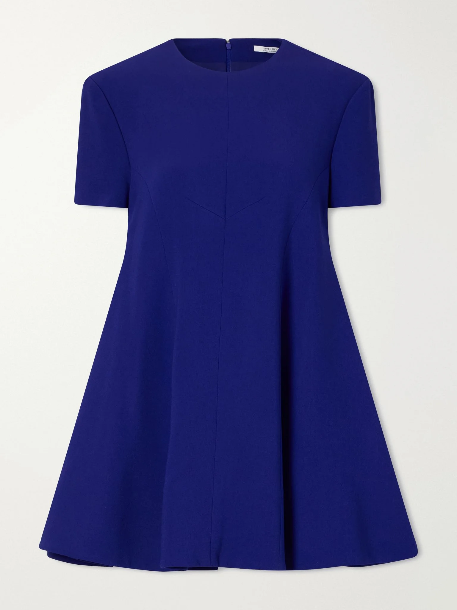 Stretch-cady mini dress Blue - 1