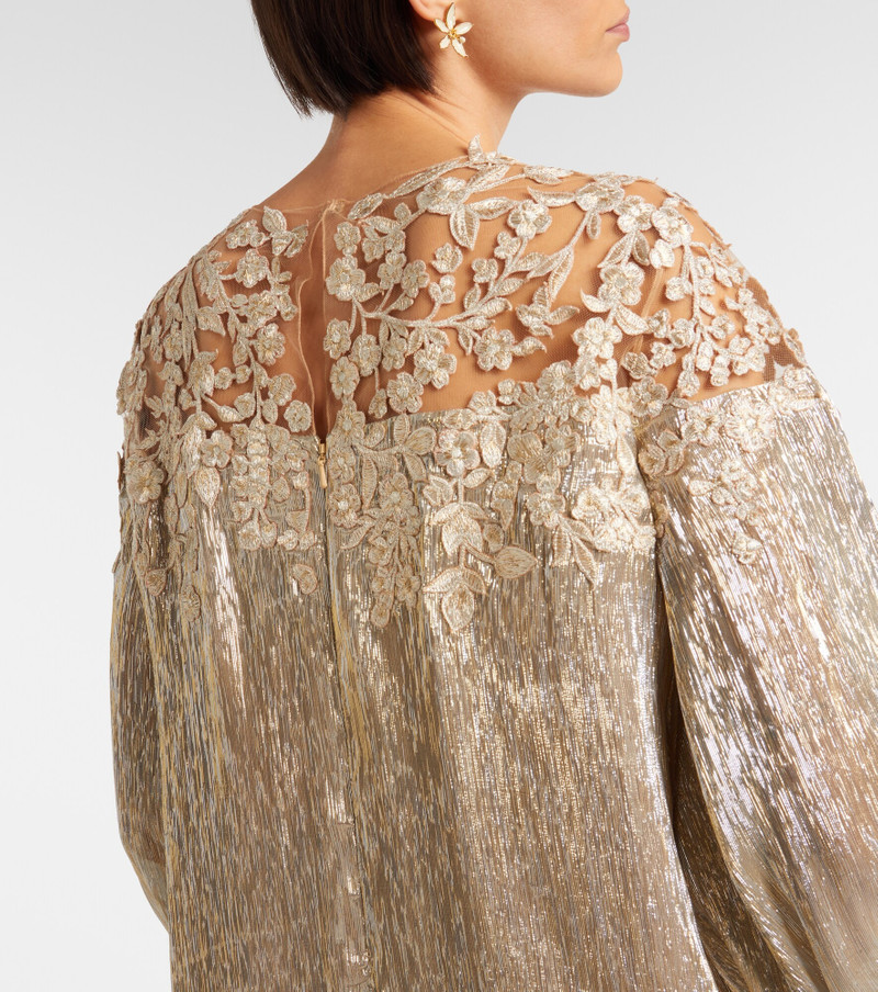 Embellished silk-blend gown 7