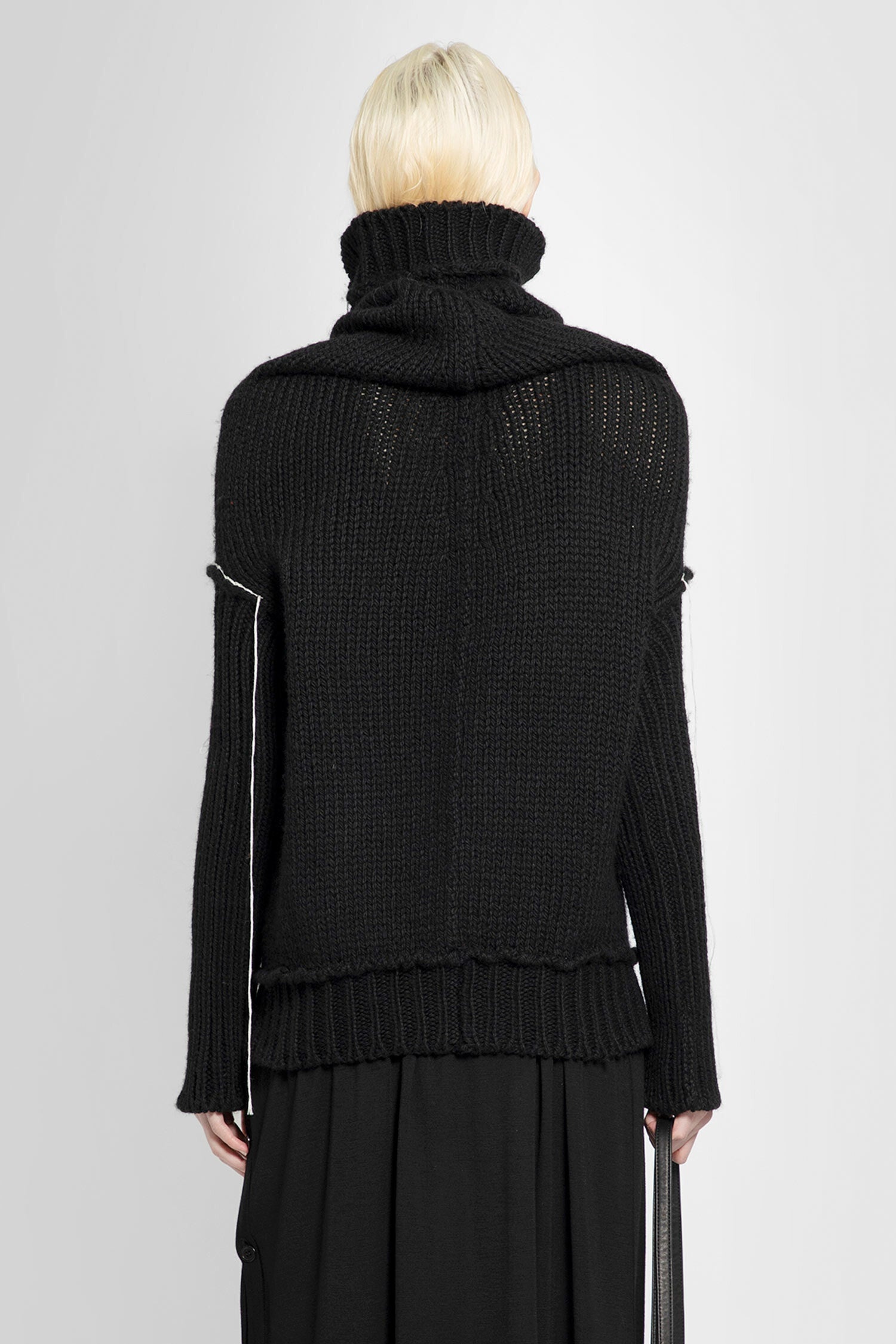 YOHJI YAMAMOTO WOMAN BLACK KNITWEAR - 3