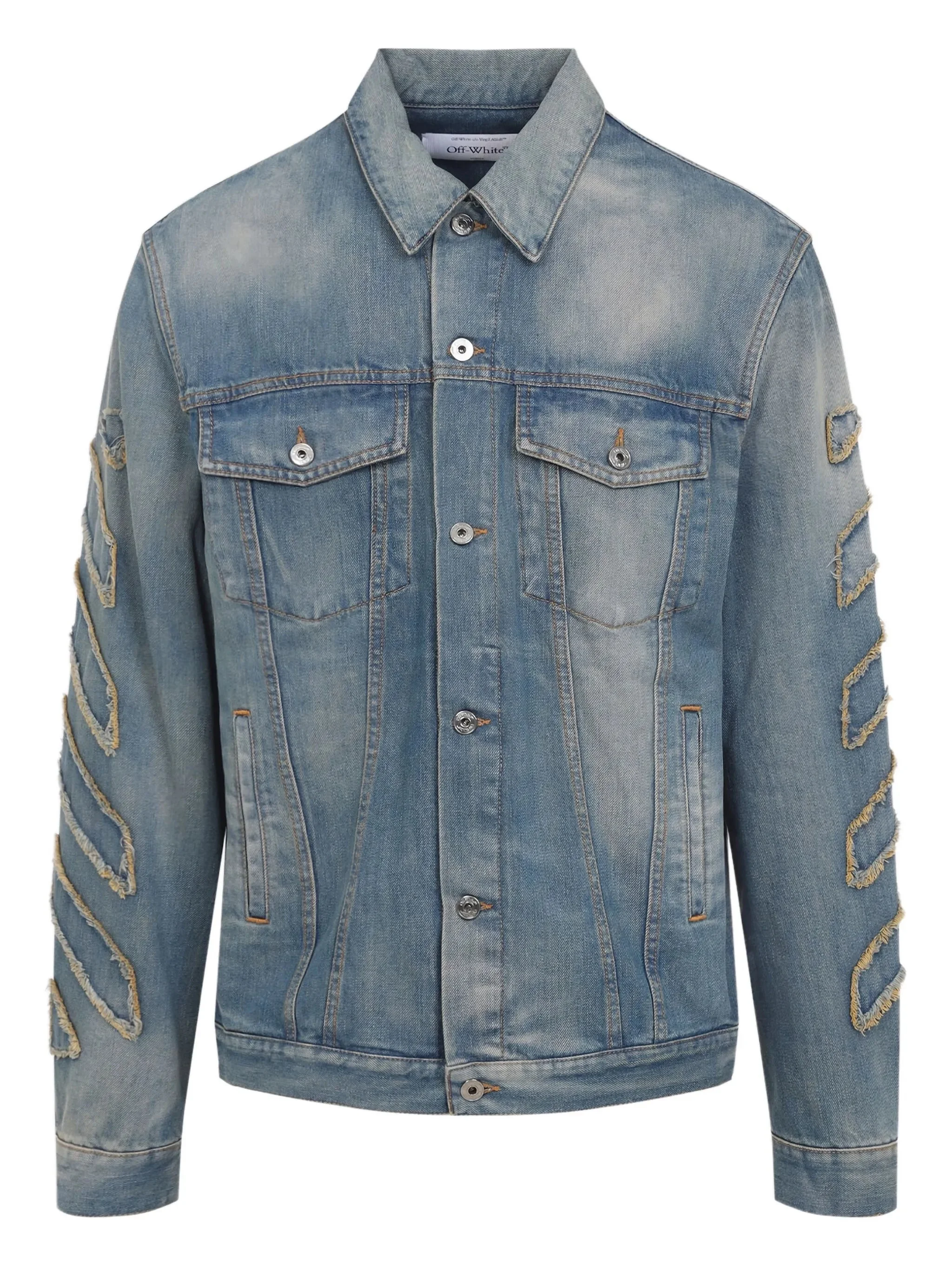 Off-white Frayed Cotton Jacket - 1