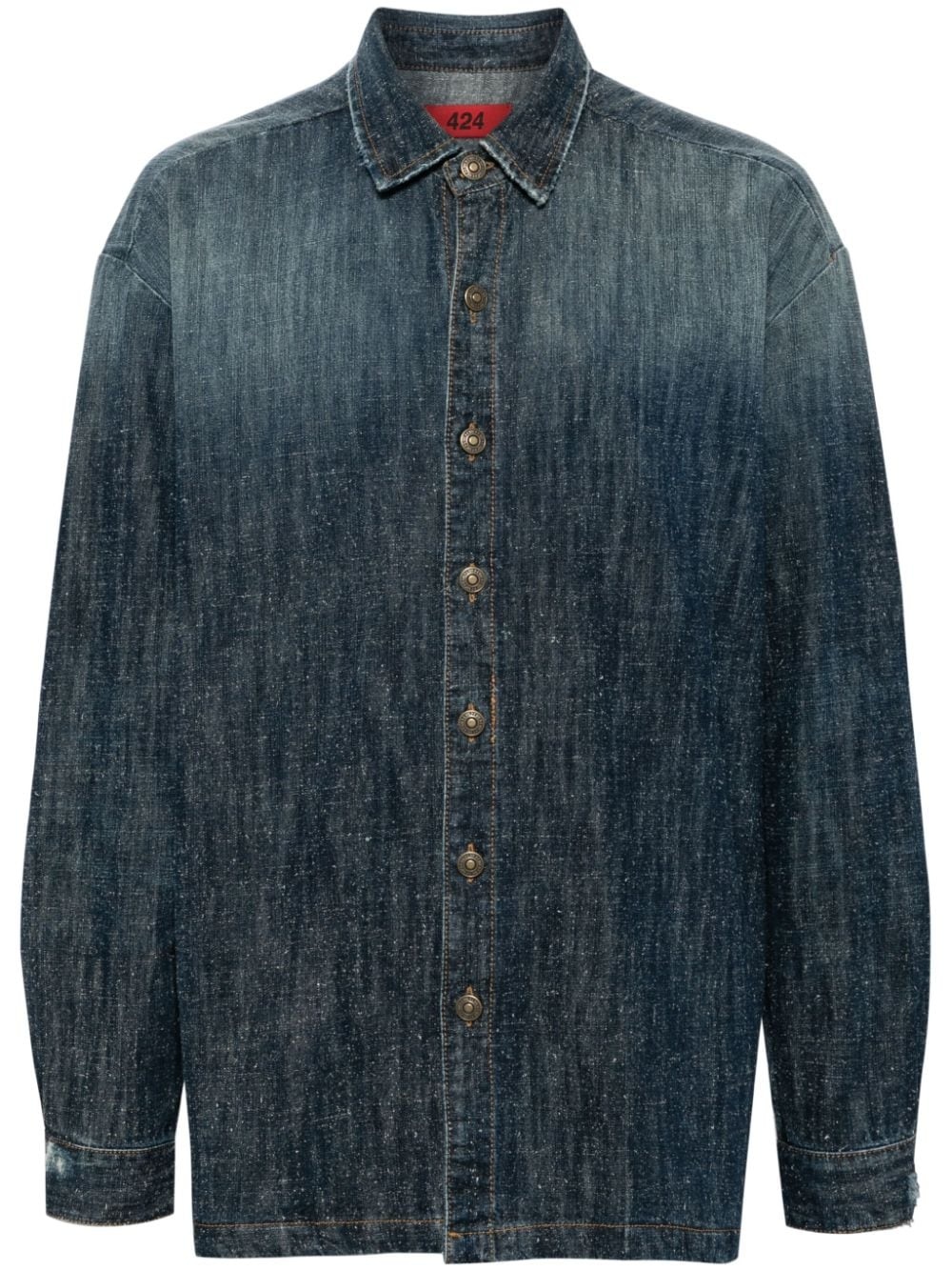 faded denim shirt - 1