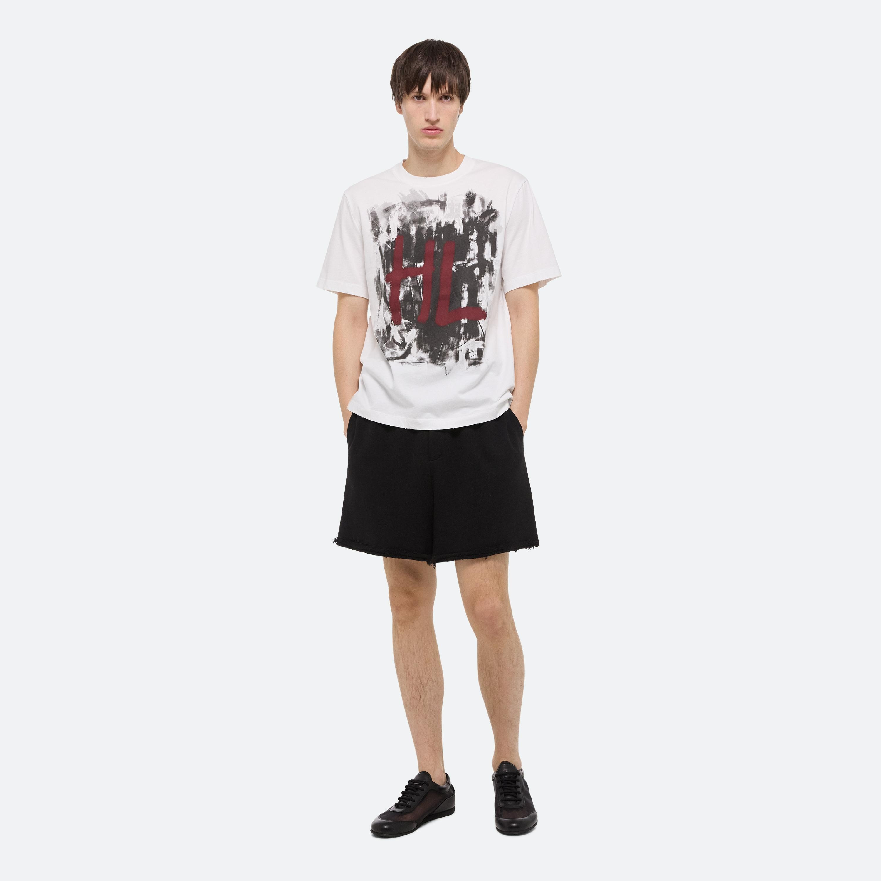 WHITE SCRIBBLE TEE - 2