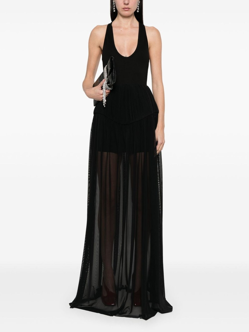 David Koma pleated tulle gown outlook
