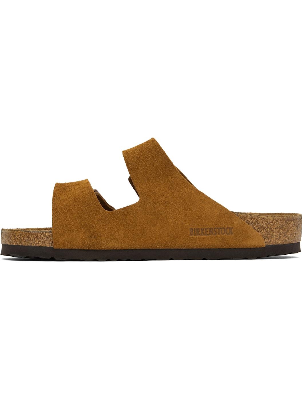 Tan Regular Arizona Soft Footbed Sandals - 3