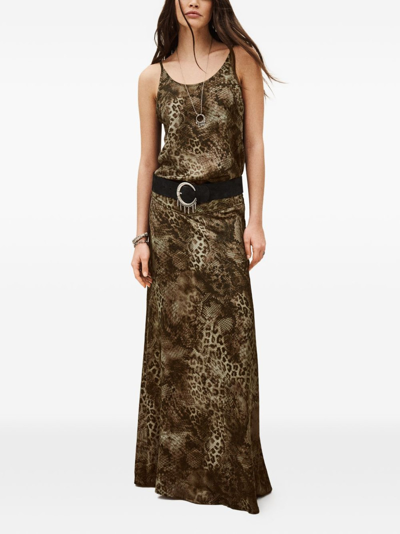 ba&sh Ciria animal print skirt outlook