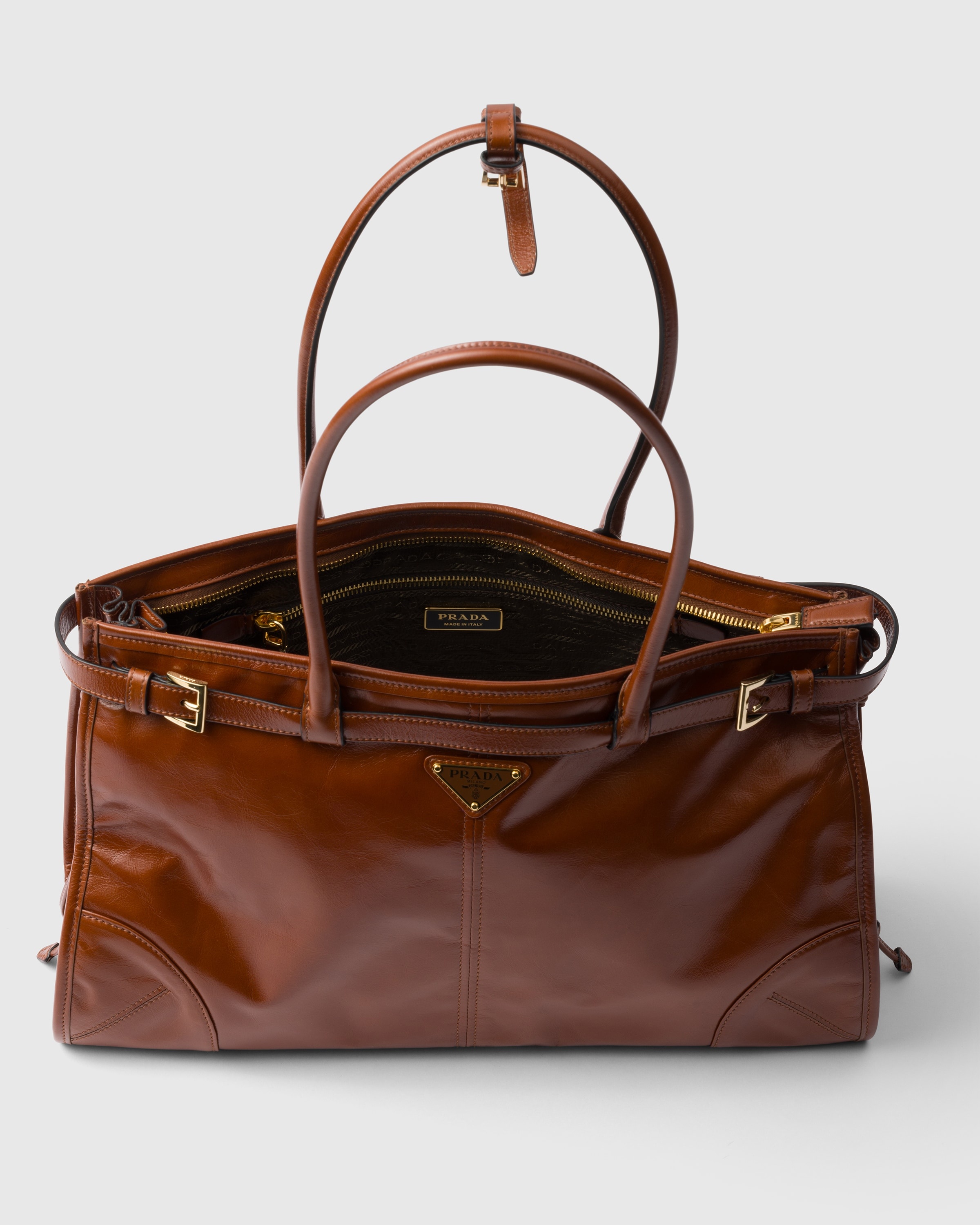 Prada Bonnie large leather handbag - 5