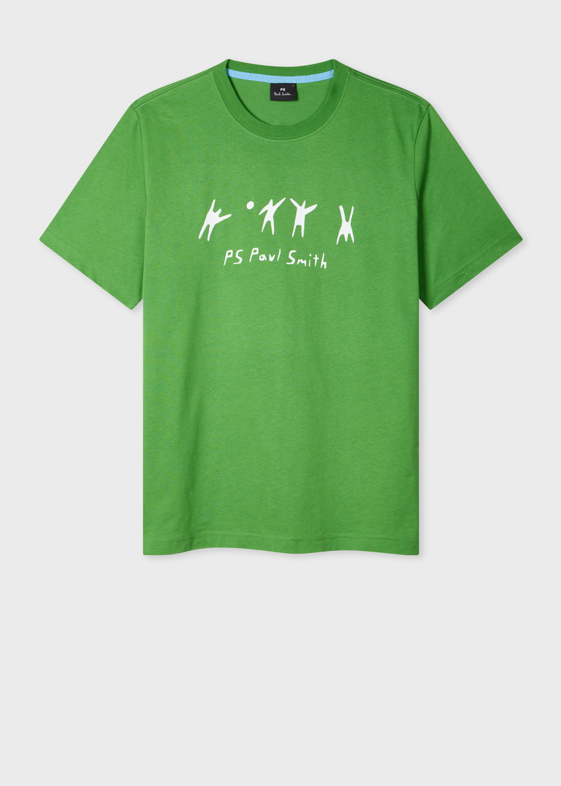 Green 'Volleyball' Print T-Shirt 1