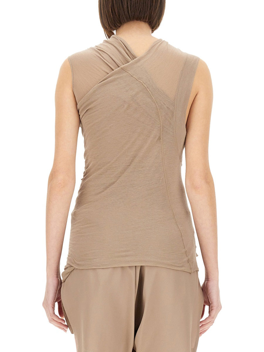 Rick Owens Women Top With Crossover - 3
