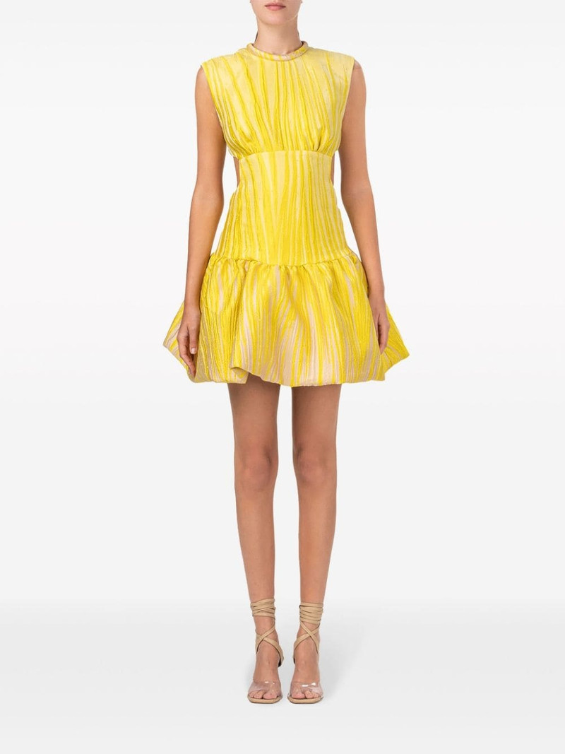 SILVIA TCHERASSI Nadra textured taffeta minidress outlook