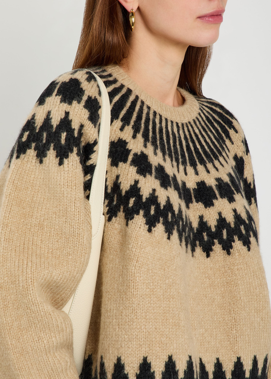 Nili Lotan Alena Fair Isle Alpaca-blend Jumper - 5