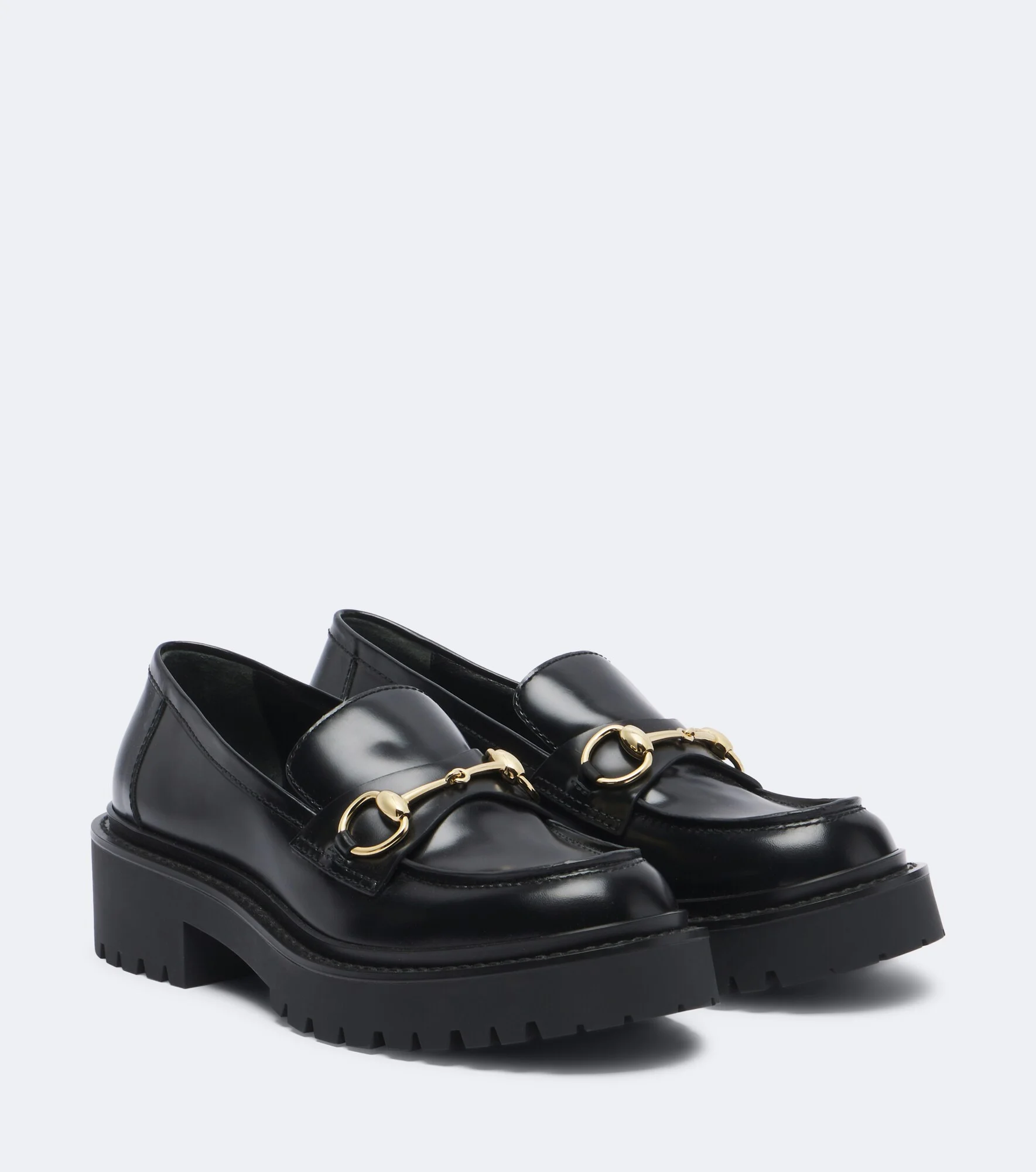 Rhody Horsebit leather platform loafers - 1