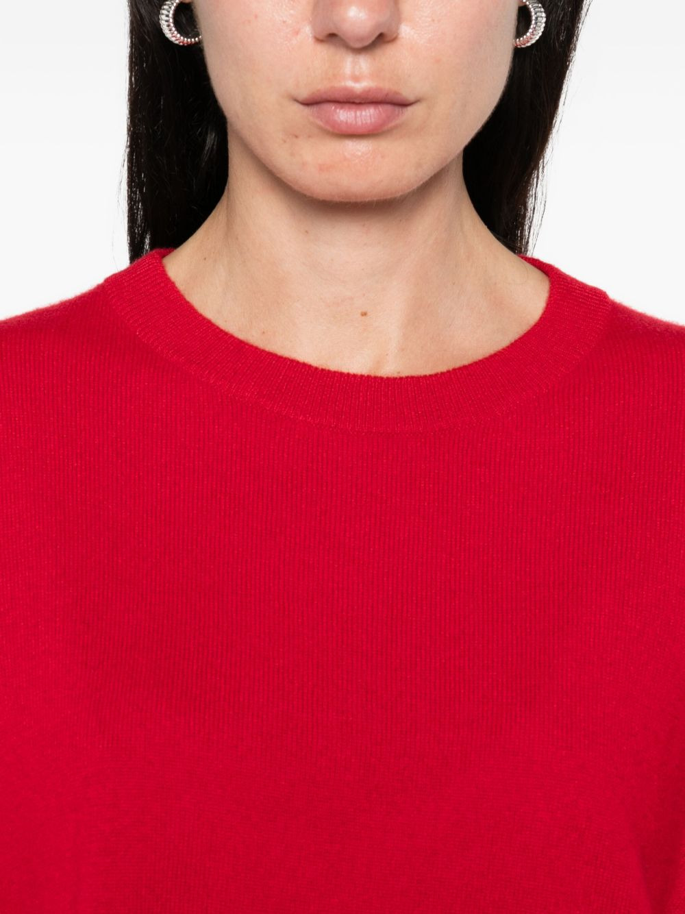 short-sleeve cashmere top - 5