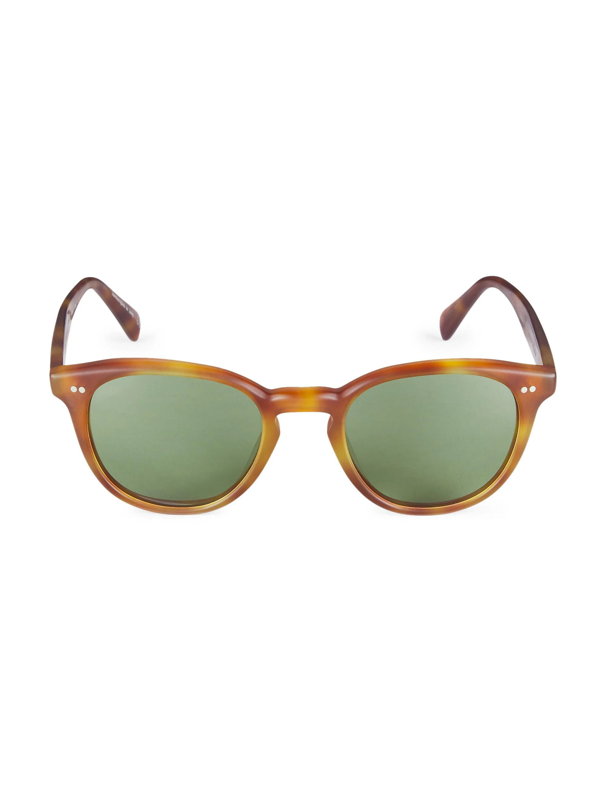 Men's Desmon Sun 50MM Round Sunglasses - Light Brown - 1