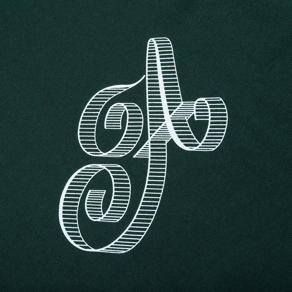 SCRIPT TEE - GREEN - 3