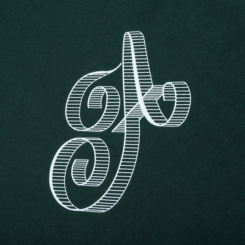 SCRIPT TEE - GREEN 3
