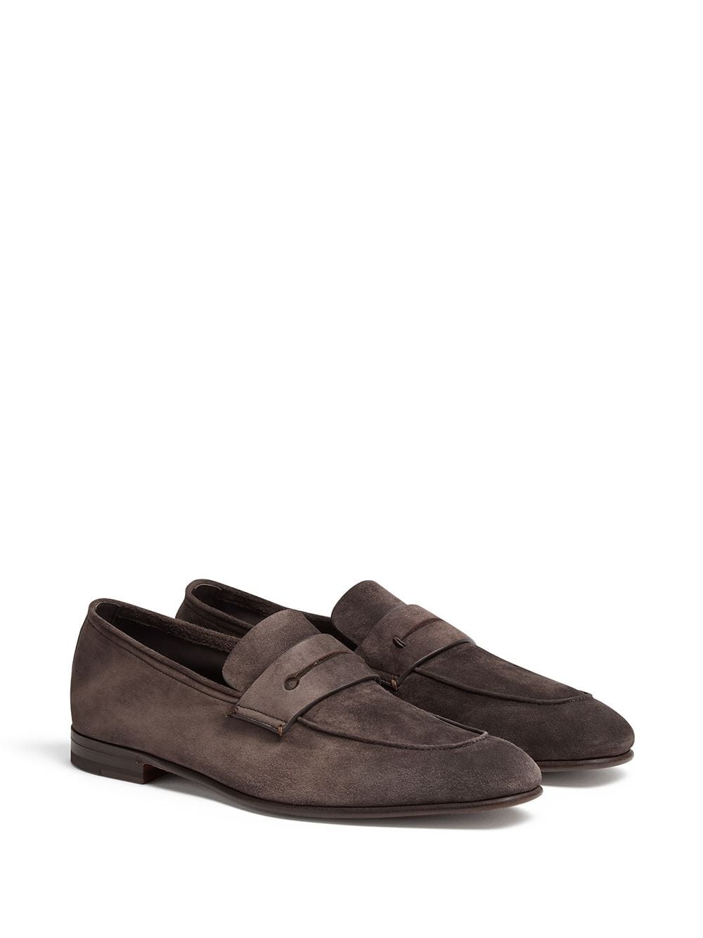 low-heel penny loafers - 2