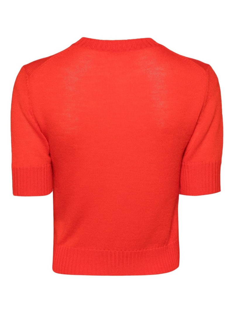 Jil Sander round-neck knitted top outlook
