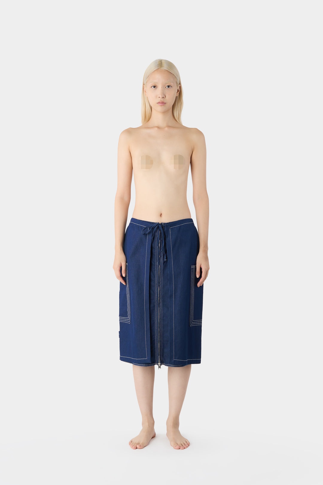 CARGO DOUBLE SKIRT / blue - 2