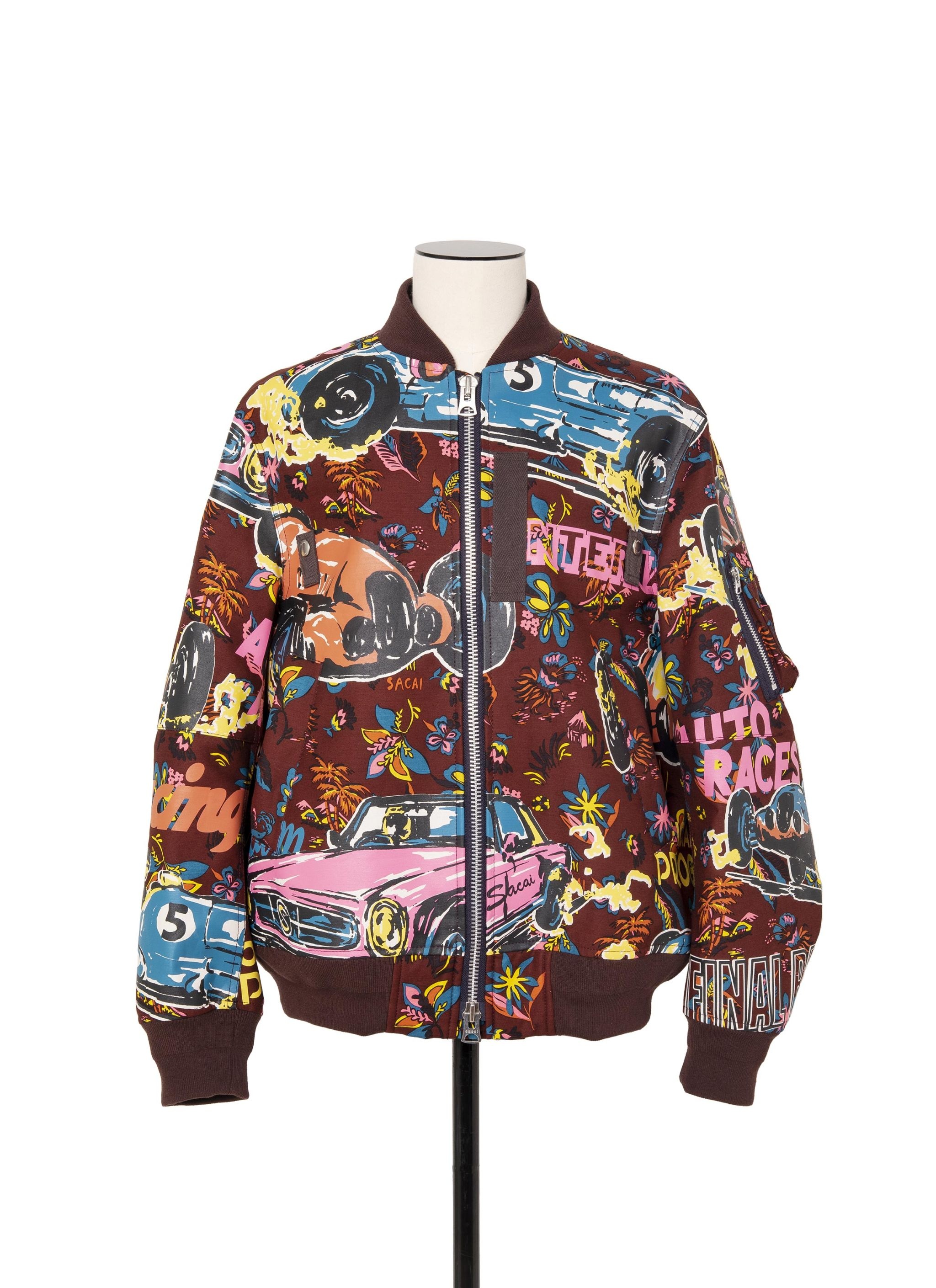 sacai Car Race / Tropical Print Blouson | REVERSIBLE