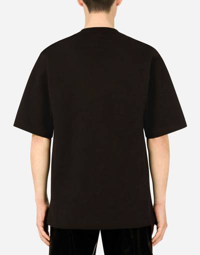 Dolce & Gabbana Technical jersey T-shirt with laminated print outlook