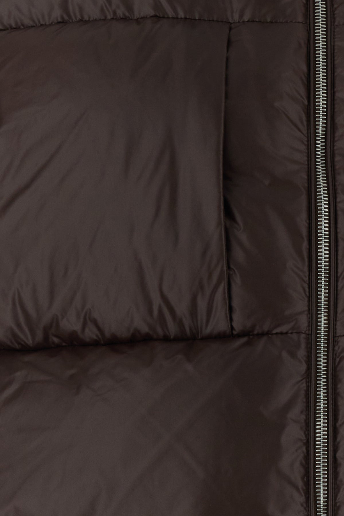 Chocolate nylon down jacket - 3