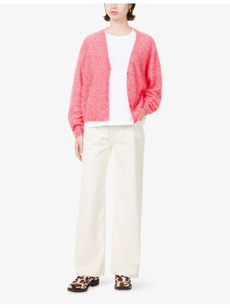 American Vintage Nuggy V-neck Wool-Blend Cardigan outlook