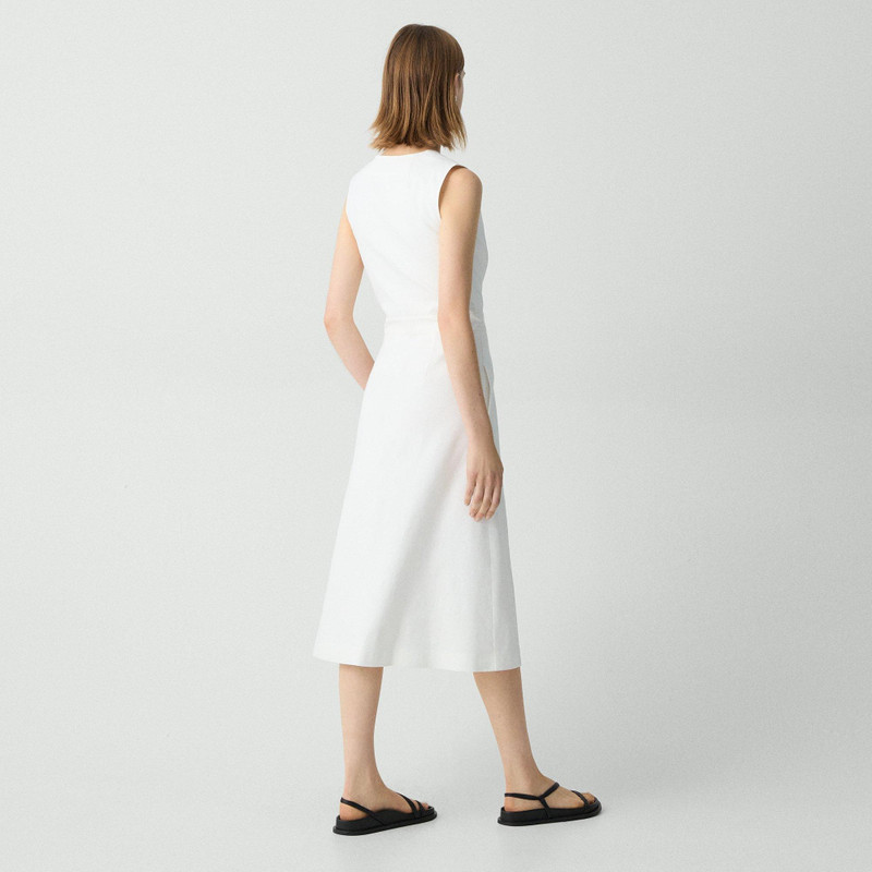 Theory Sleeveless A-Line Wrap Dress in Good Linen outlook