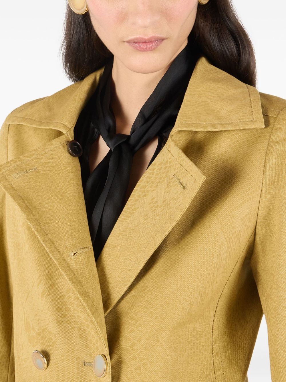 double-breasted fitted jacket - 5