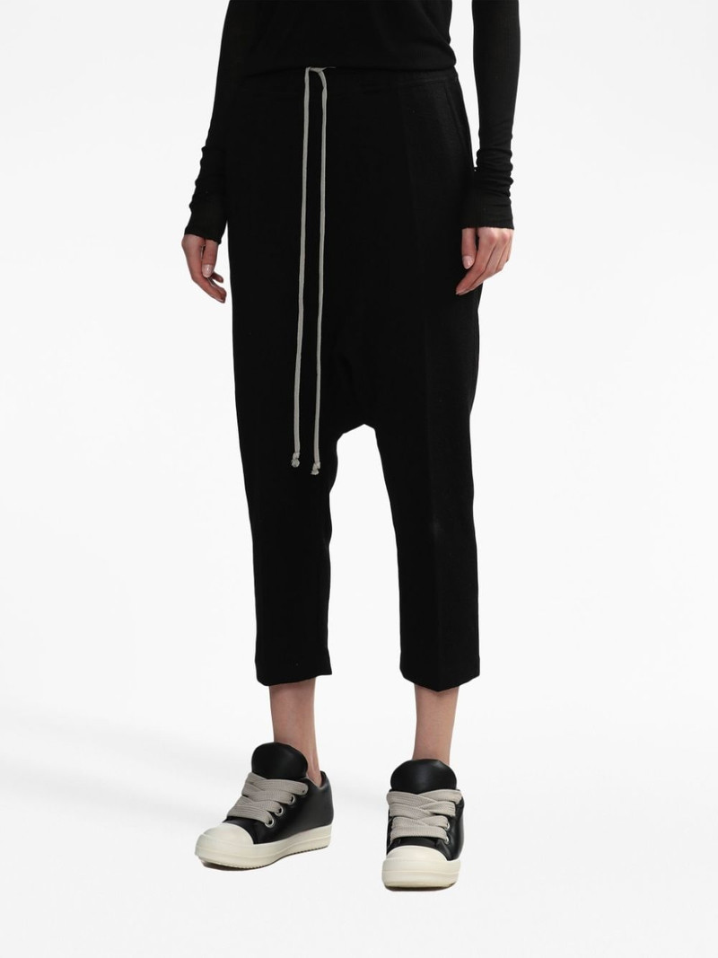 drawstring drop-crotch trousers 3