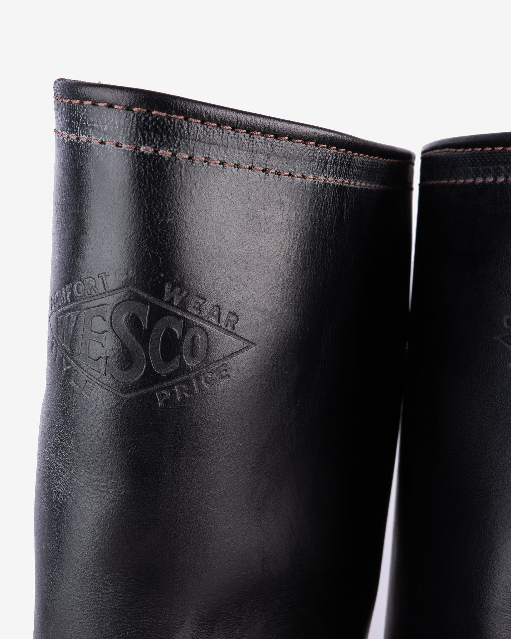 WESCO-MRLOU-BLKH Wesco® - 10" Horween Horsehide  Engineer Boot - Black. The "Mister Lou" - 6