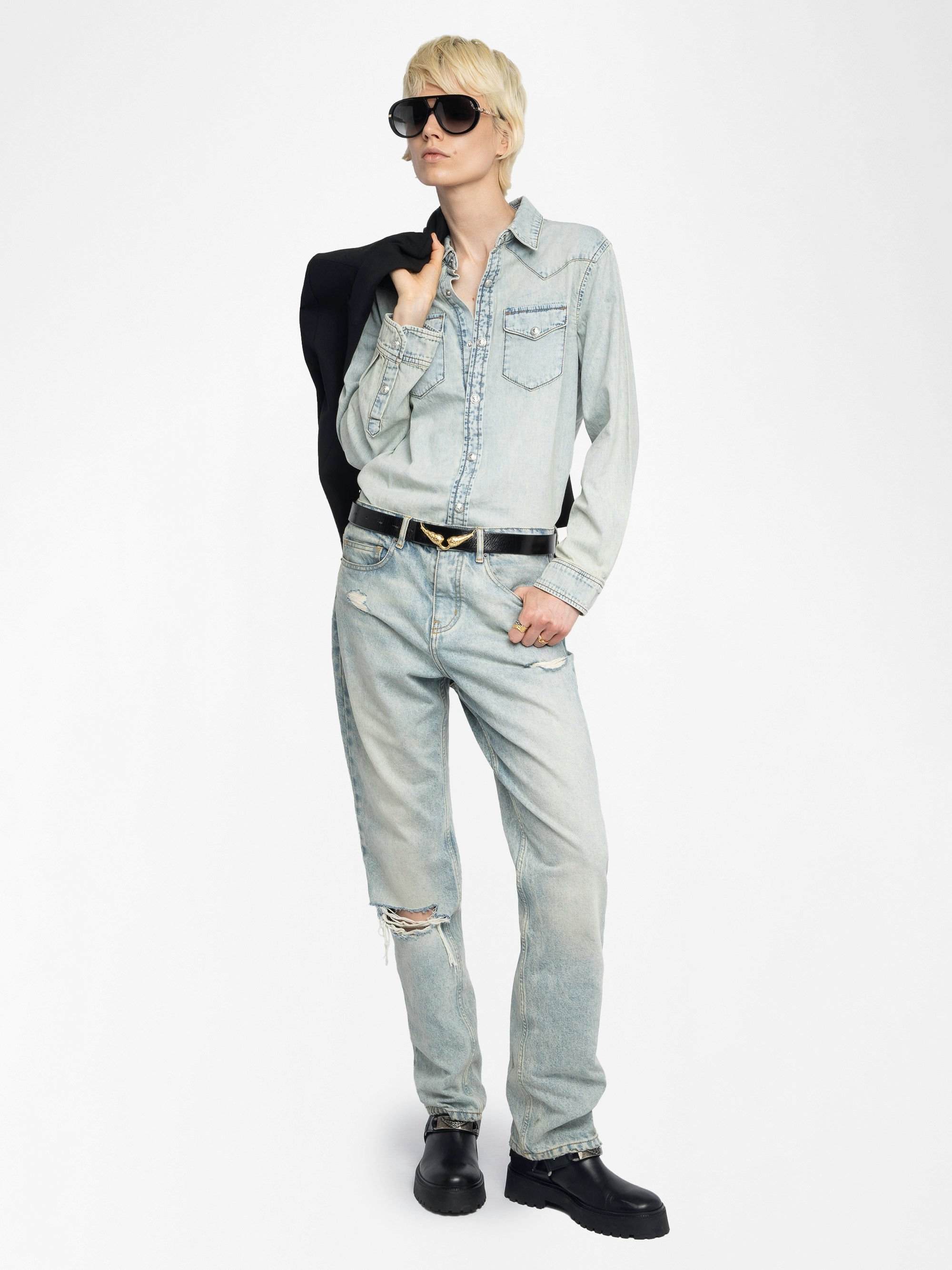 Saby Denim Shirt - 4