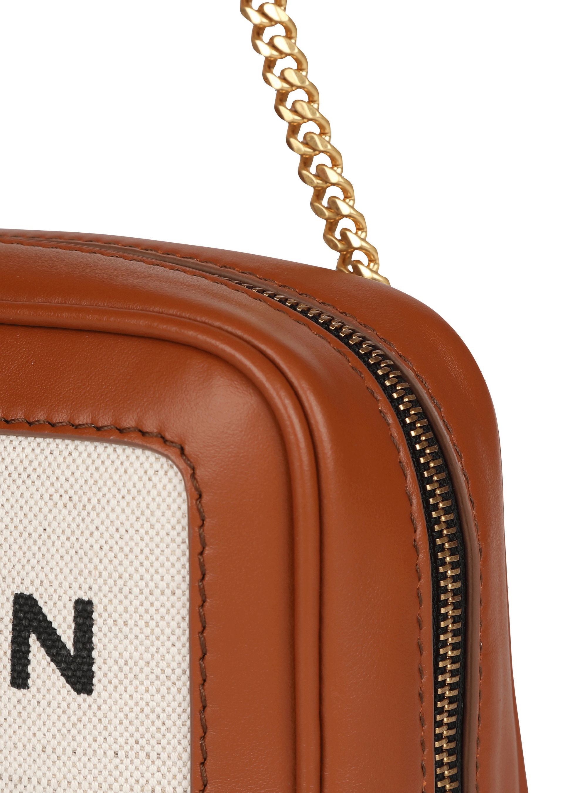Small-sized  canvas B-Army bag with leather panels - 6