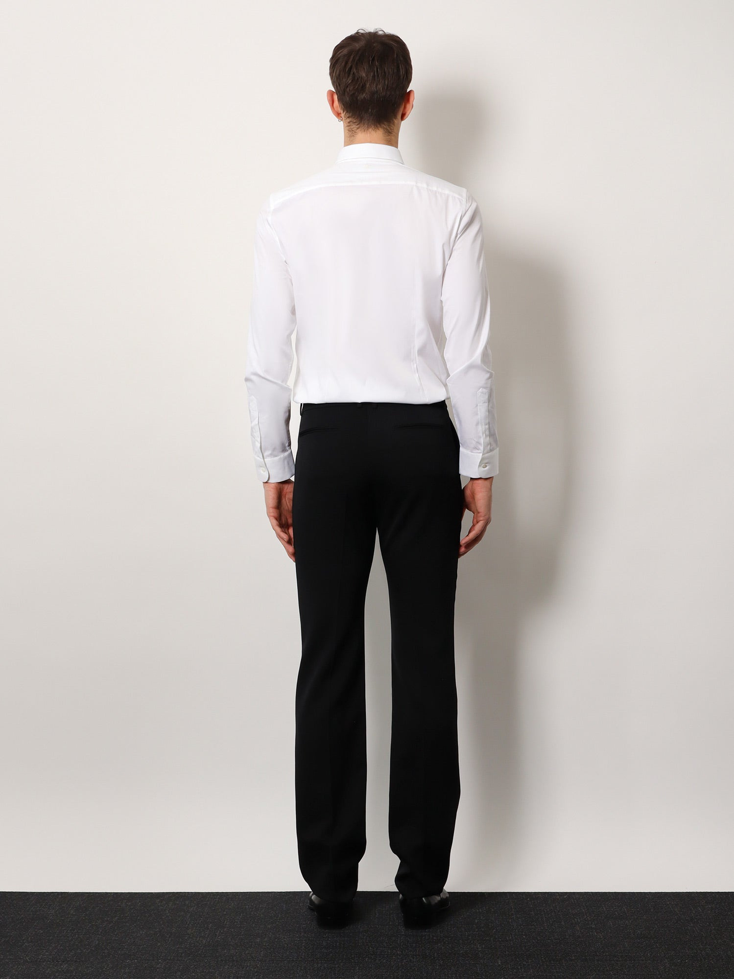 Saint Laurent Tuxedo Wool Trouser With Lateral Satin Bands - 3