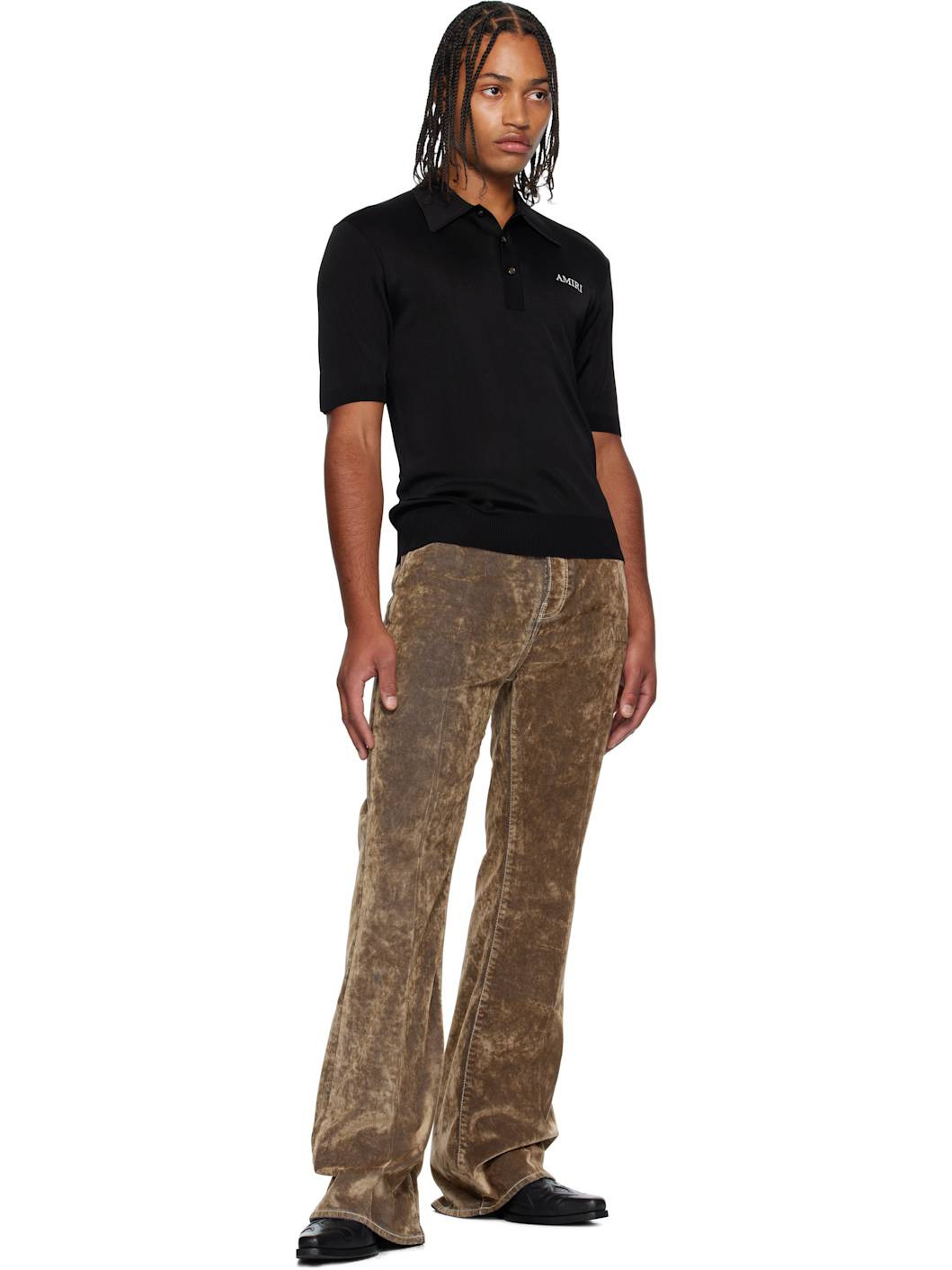 Black 'AMIRI' Spirit Polo - 4