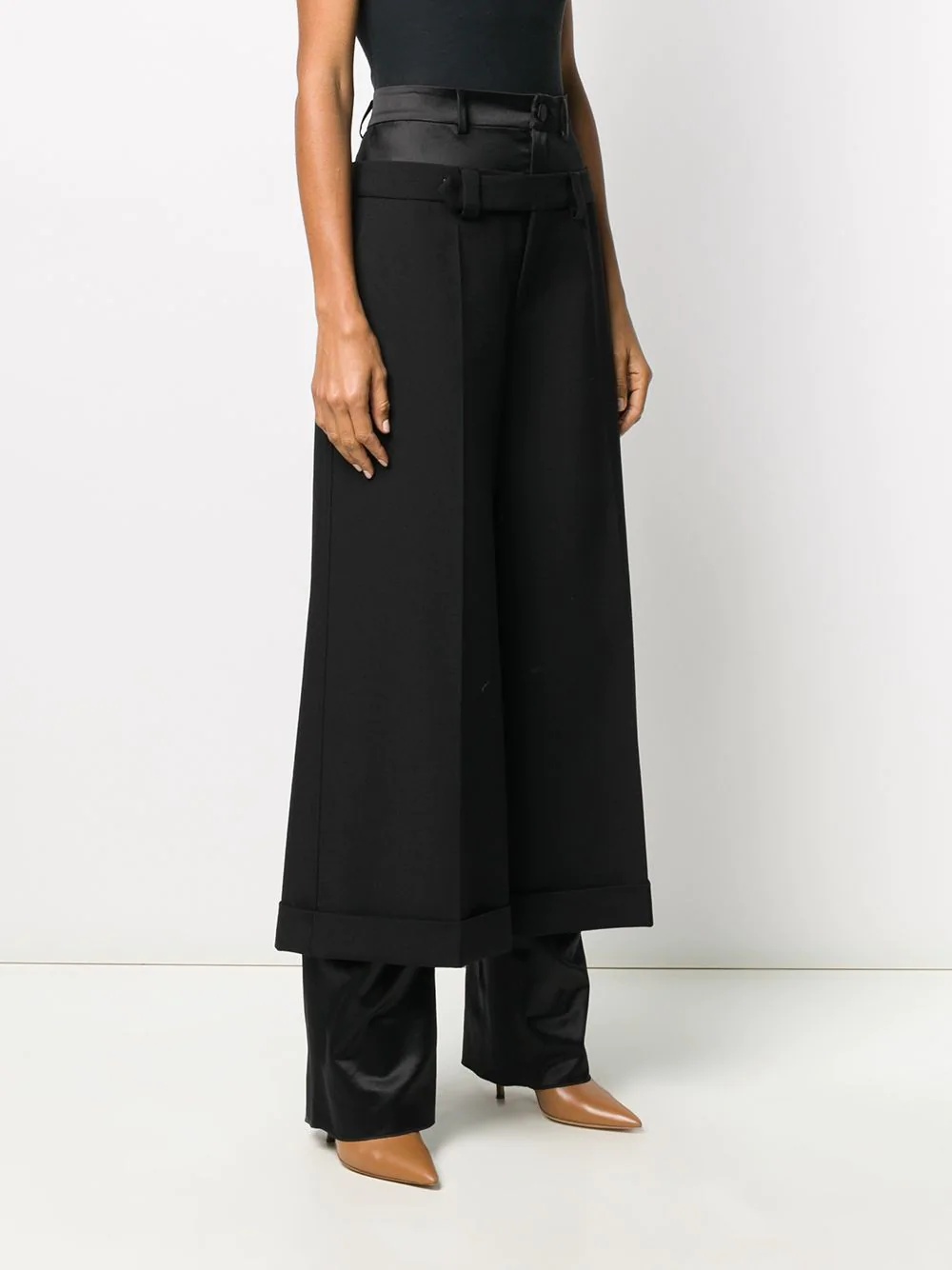 double-layered tailored trousers - 3