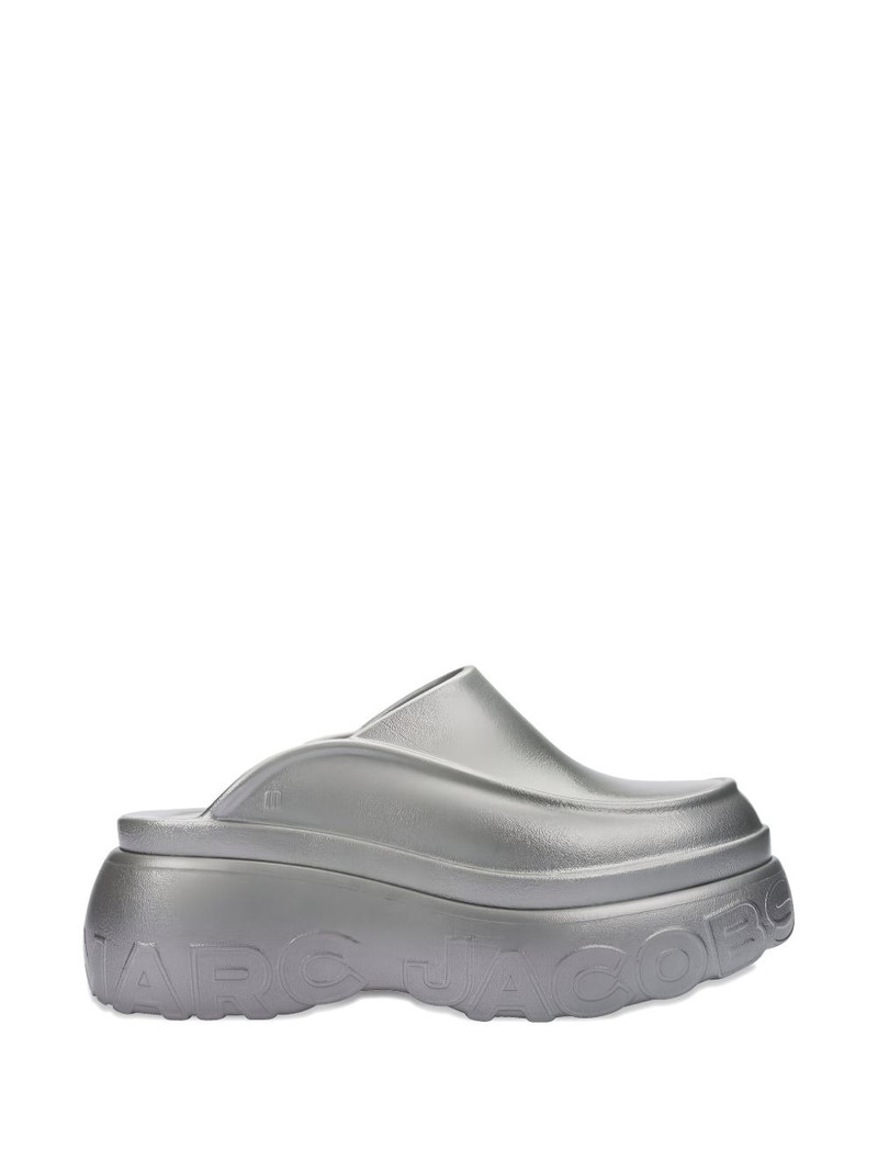 x Melissa logo-embossed mules 1