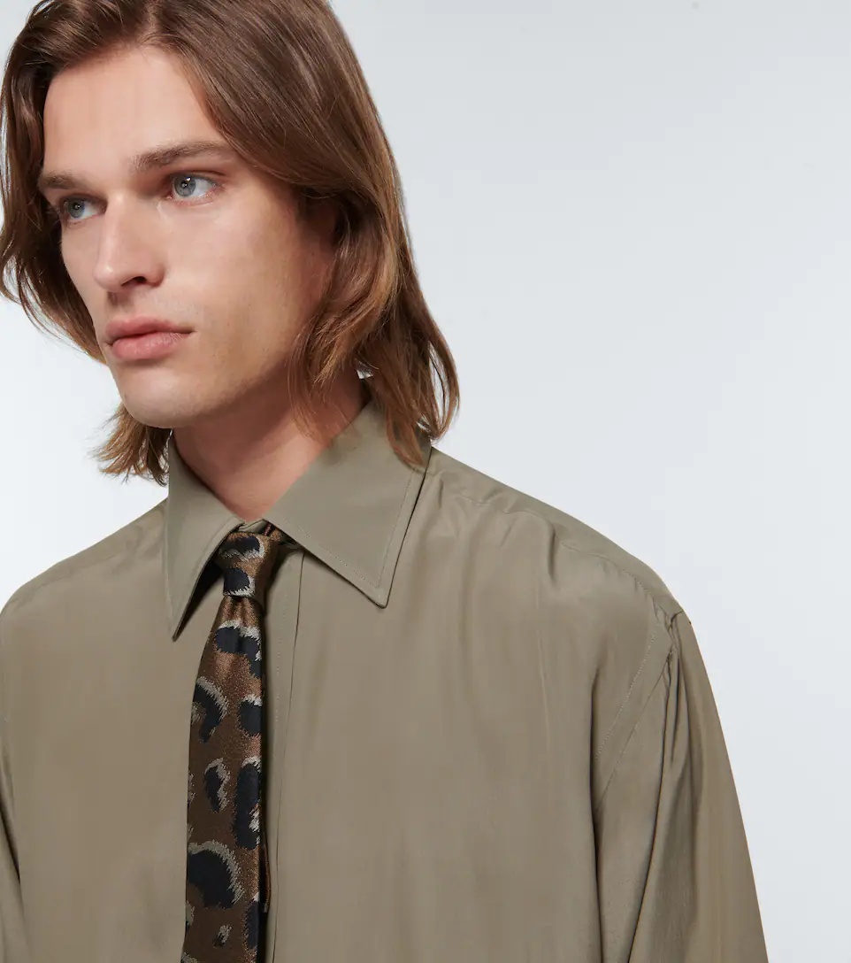 Silk and cotton tie - 3