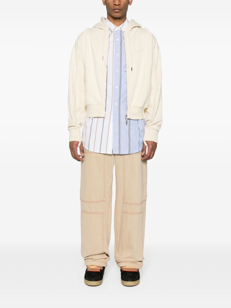 JACQUEMUS Le Sweater Camargue ZippÃ© zip-up hoodie outlook