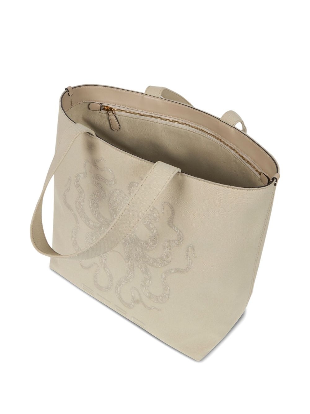 Octopus-embroidered tote bag - 5