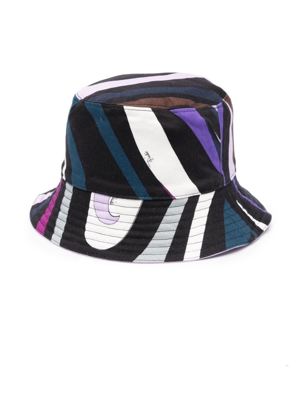 logo-embroidered reversible bucket hat - 3