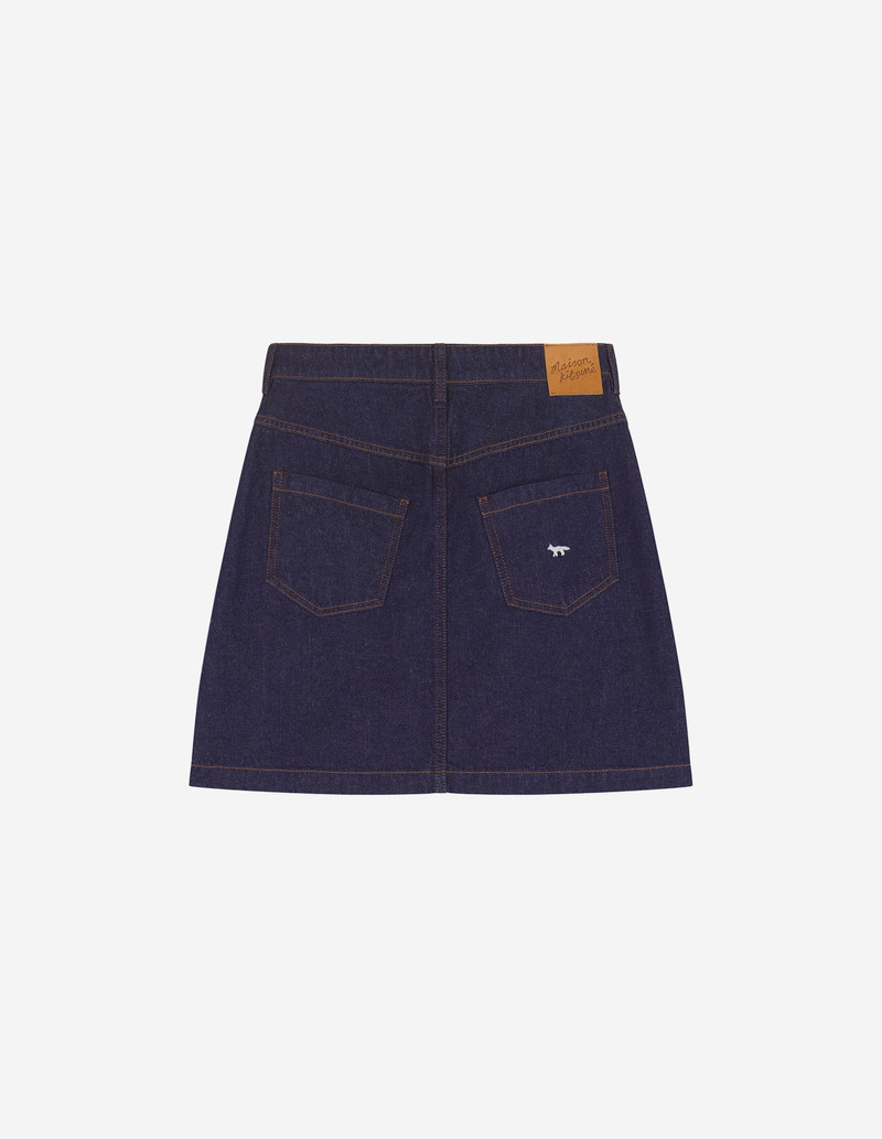 BUTTONED DENIM MINI SKIRT 6
