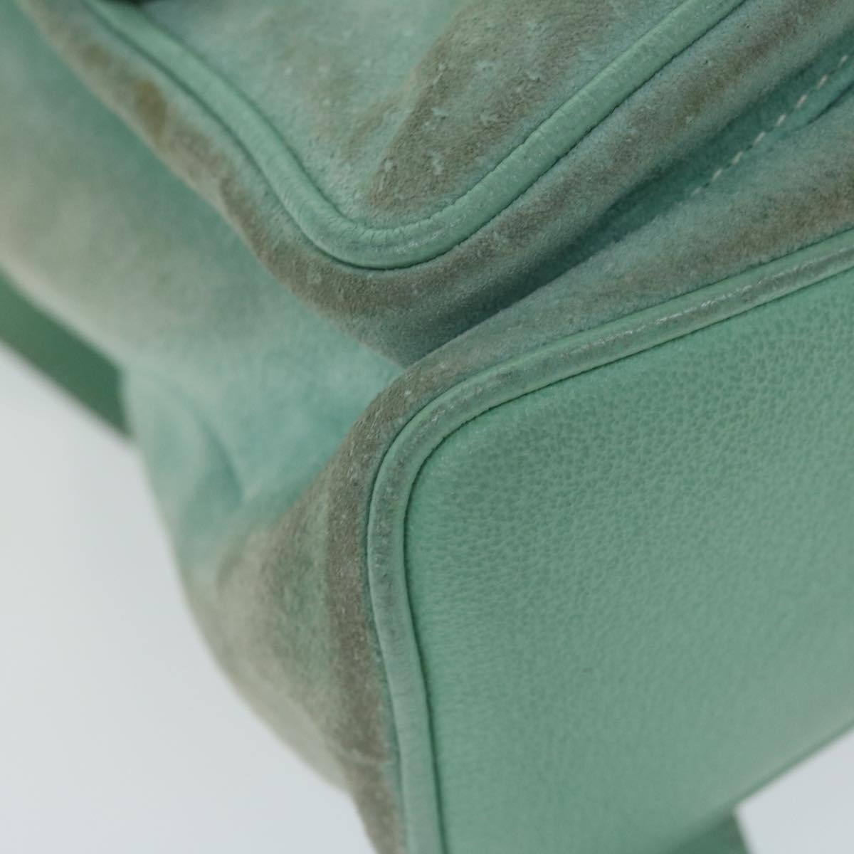 GUCCI Bamboo Backpack Suede Light Blue - 15