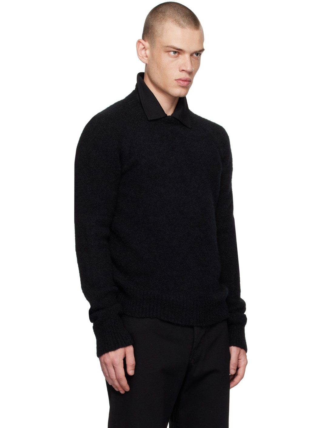 Black Alpaca Sweater - 2