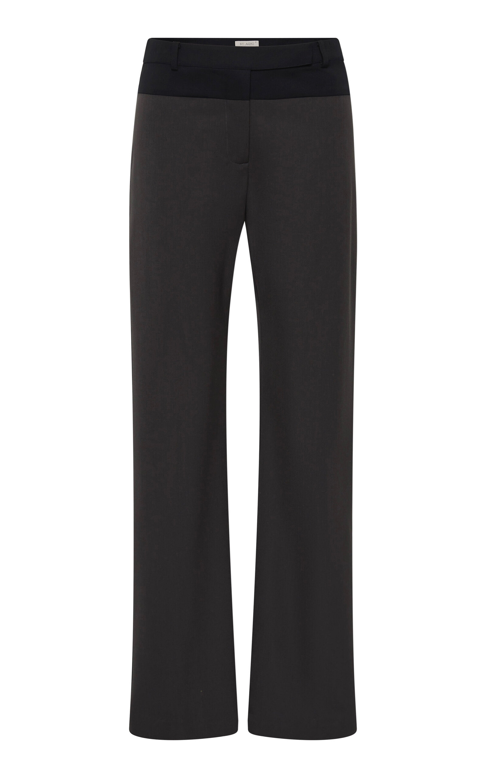 Splice Paneled Wool-Blend Pants green - 1