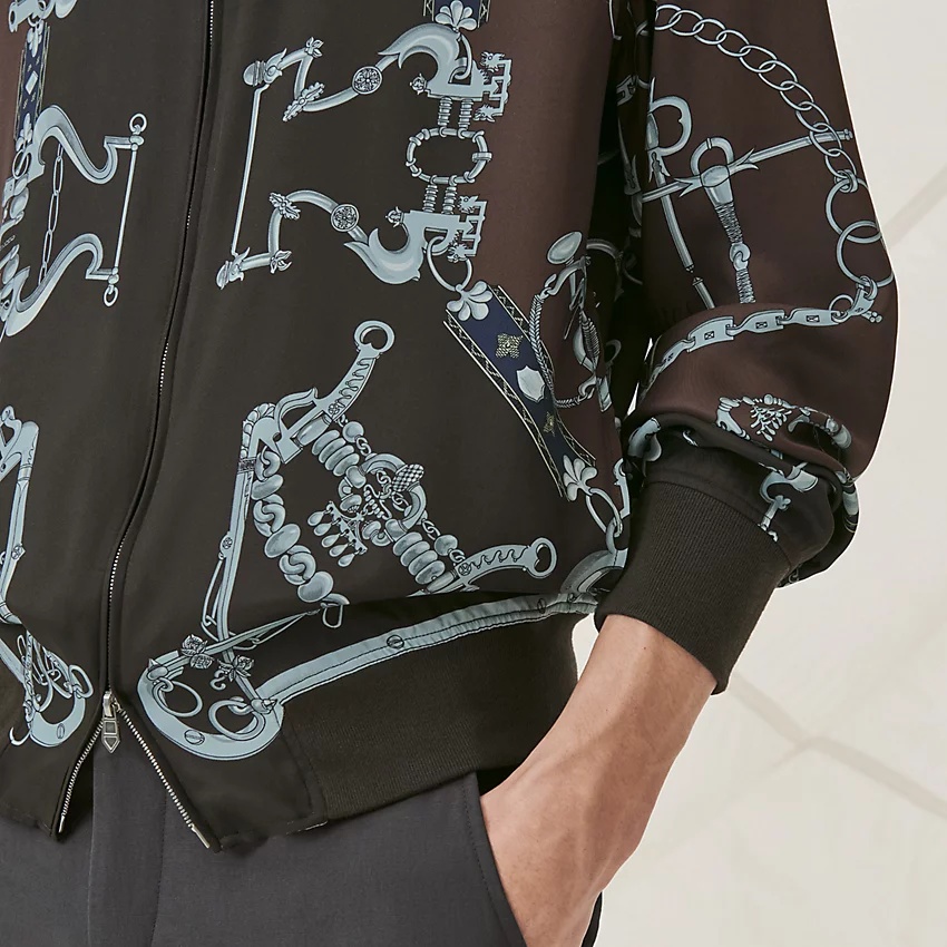 "Mors et Gourmettes Soie" shirt jacket - 4